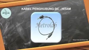 Kabel Penghubung DC Bersteker Panjang 75 cm | Warna Hitam
