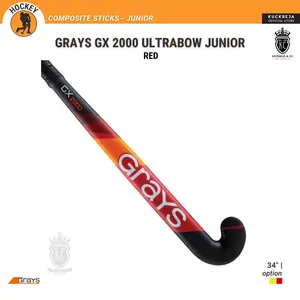 Grays GX 2000 Ultrabow Junior - Red - 34" Stick Hockey Field Lapangan Outdoor untuk Pemain dibawah 150 cm