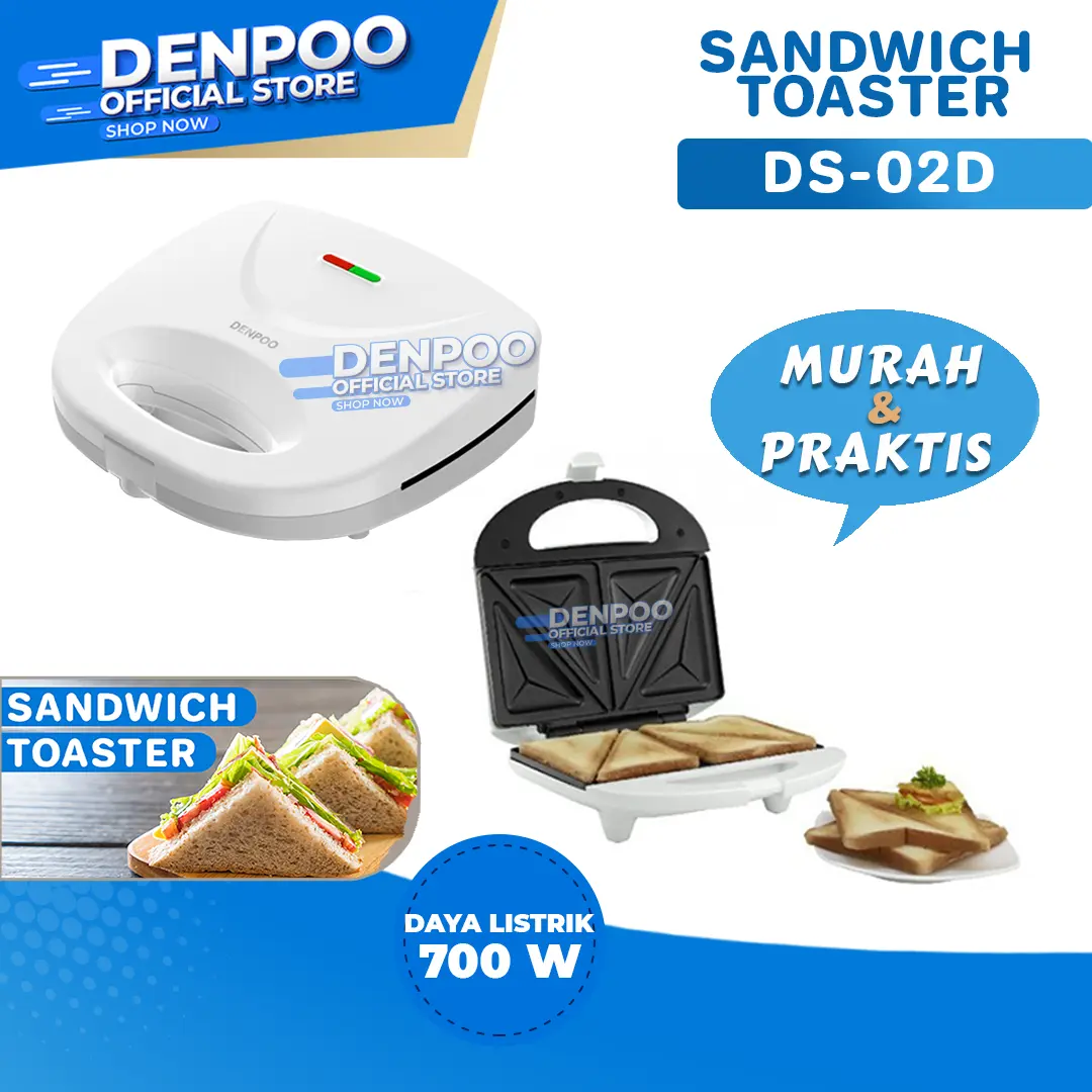 SANDWICH TOASTER - PEMANGGANG ROTI DS 02D