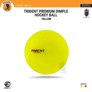 Trident Premium Dimple Hockey Ball - Yellow