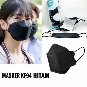 [Hitam ya] MASKER KF94 KOREA PUTIH ISI 10 PCS | EVO MASK 4PLY | KF 94