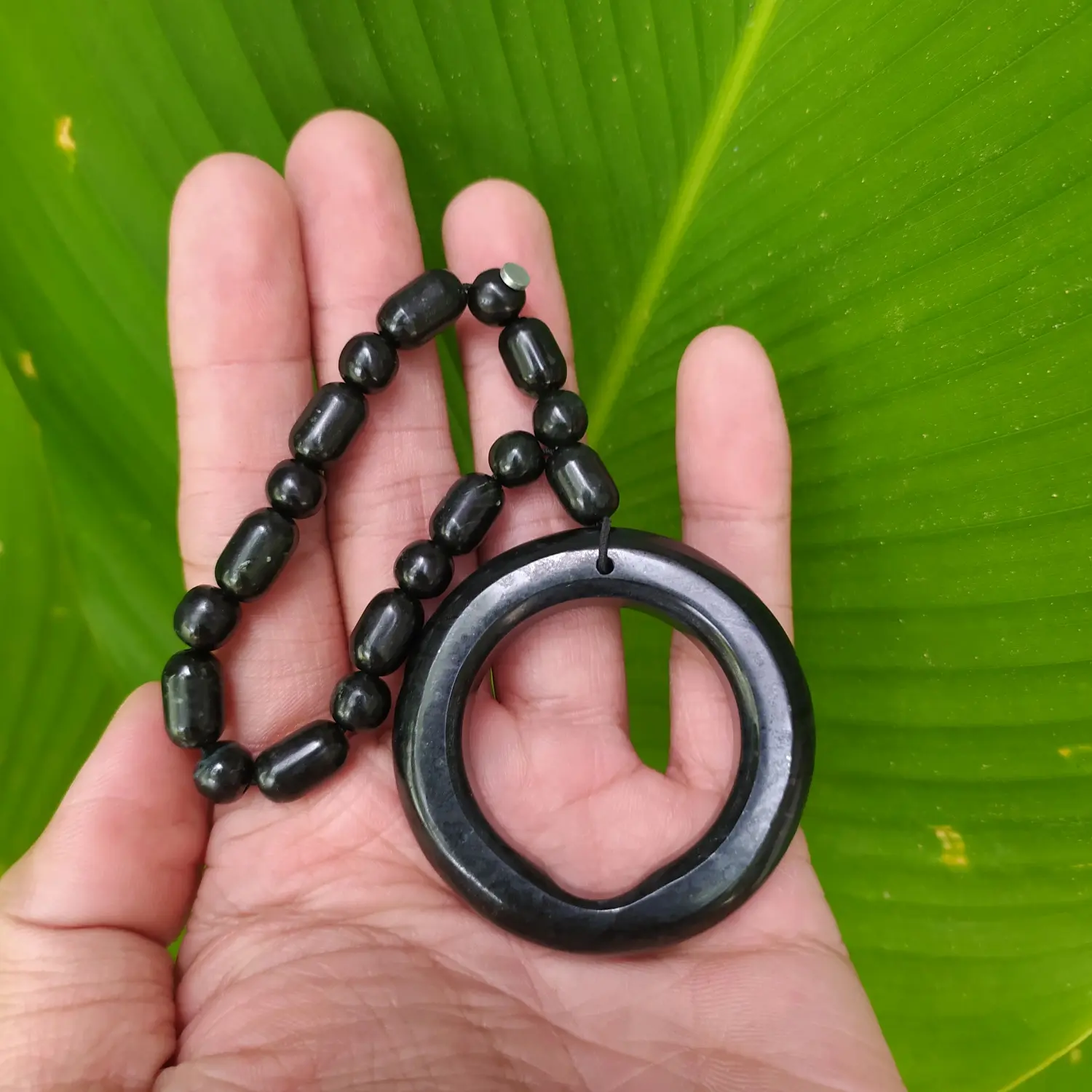 Cincin Gelang Kesehatan Pria SET Natural Black Jade Aceh Terapi