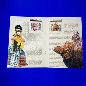 Prangko INDONESIA. Seri TOPENG 2001 ~ Mask. Album koleksi Prangko
