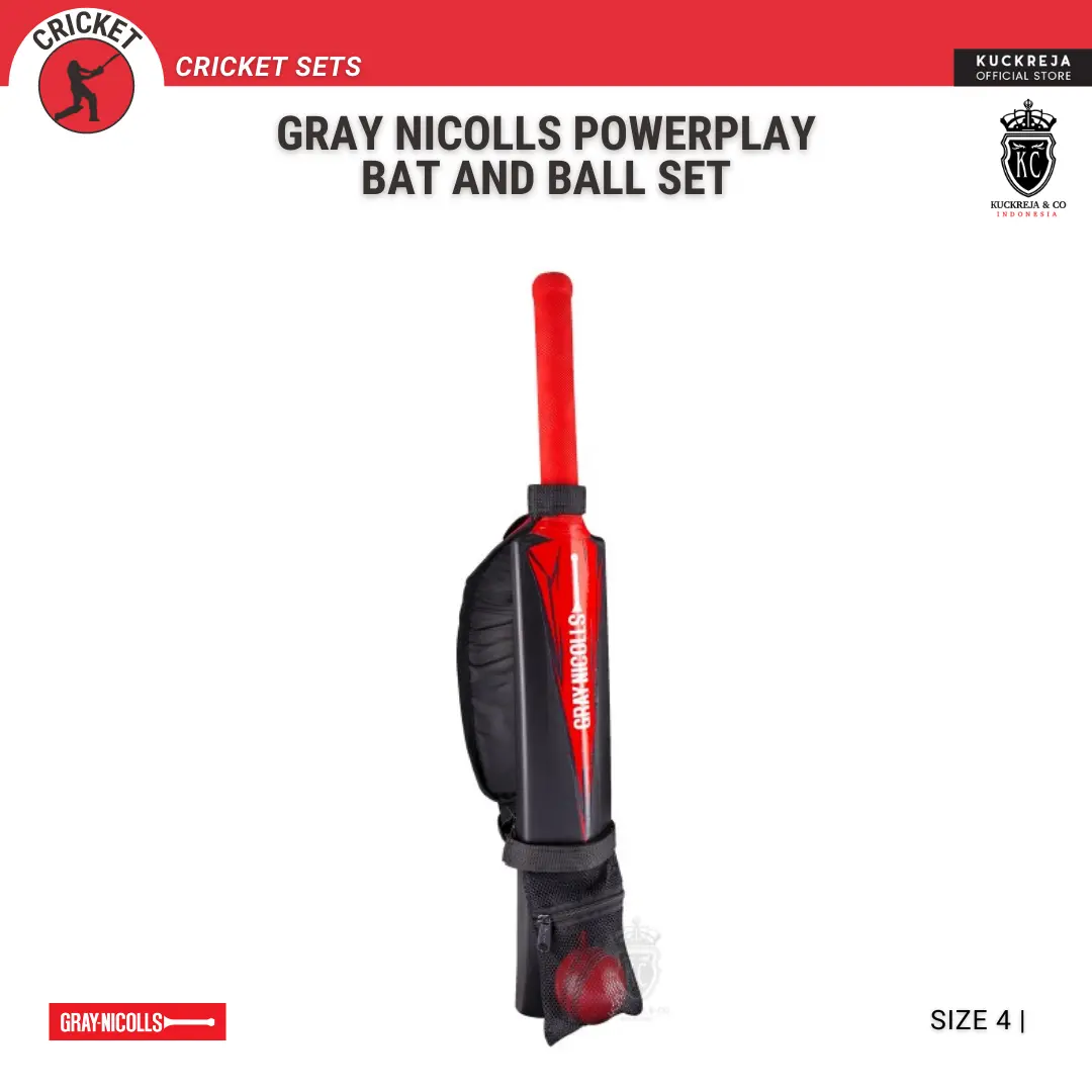 Gray Nicolls PowerPlay Bat and Ball Set (Size 4)