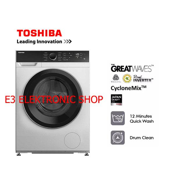 Gambar TOSHIBA TW BH95M4N MESIN CUCI FRONT LOADING 8.5 KG dari E3 Shop Elektronik Kota Administrasi Jakarta Utara Tokopedia