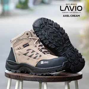 Sepatu Boots Pria Lavio Axel Safety Premium Pabrik Anti Licin