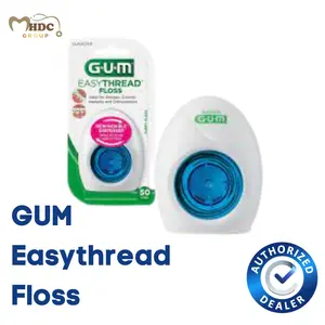 GUM Eez-Thru Dental String Floss, Unflavored - 40m
