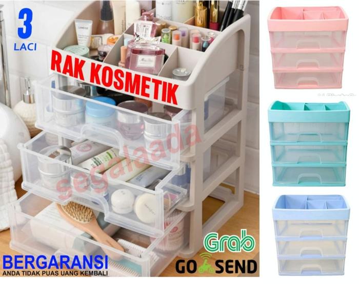 Gambar RAK KOSMETIK 3 LACI RAK TEMPAT KOSMETIK SUSUN MULTIFUNGSI SERBAGUNA dari BestBrandindonesia Kota Tangerang Selatan Tokopedia