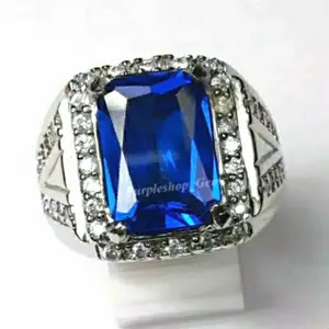 cincin batu permata pria king saphire cutting Bangkok