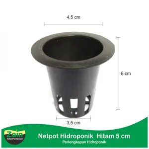 Netpot Hidroponik 5 cm Hitam Grade A