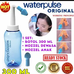 waterpulse cuci hidung 300ml + garam 10