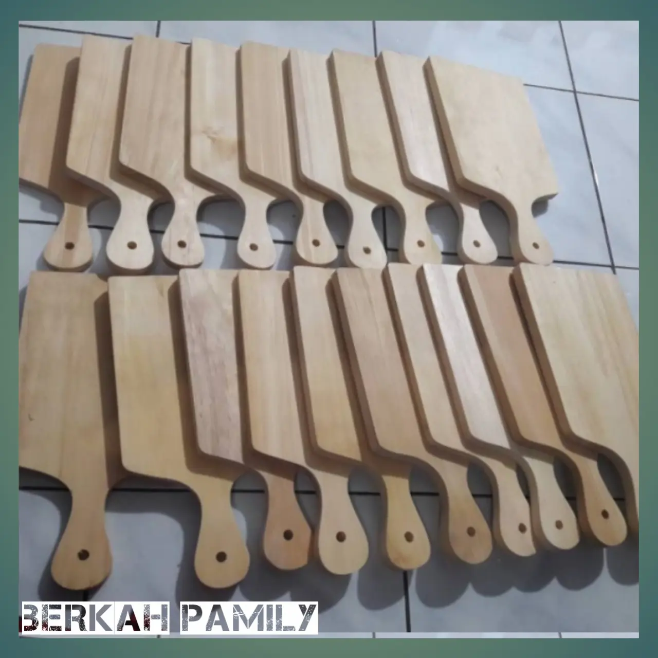 1Pcs Talenan Gagang Kayu Mini