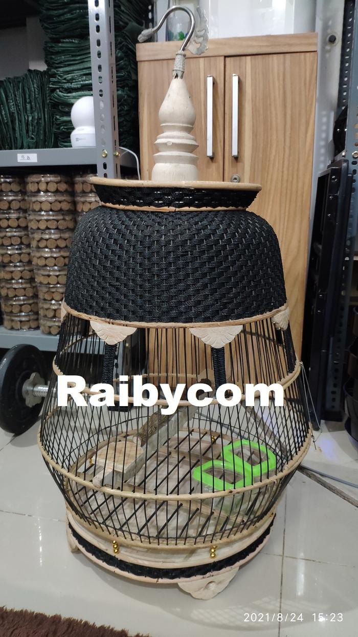 Gambar KANDANG BURUNG PERKUTUT ROTAN JAMBU RAJUT SANGKAR ANYAMAN KUTUT LOKAL dari Raibycom Kota Bekasi Tokopedia