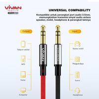 Gambar VIVAN AUX01 KABEL AUX 3.5MM AUDIO SPEAKER HEADPHONE HI-FI CABLE JACK - Merah dari AUTOVENTI Official Store Kota Administrasi Jakarta Barat 4 Tokopedia
