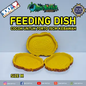 Feeding Dish Size M cocok untuk torto 15cm kebawah