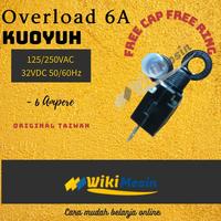 Gambar Taiwan ORI Overload 6A Thermal Protector 6 Amper Kuoyuh 6 a dari Overload Wikimesin Kab. Tangerang 4 Tokopedia