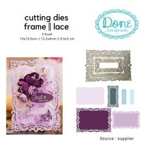 Gambar Cutting dies lace box rectangle lace persegi panjang kartu ucapan dari Done Handymade Kota Administrasi Jakarta Barat 1 Tokopedia