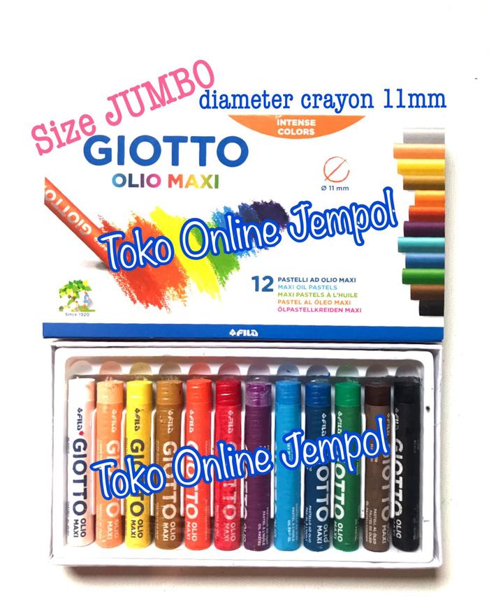 Gambar ATK0661GT 12 warna Giotto Olio Oil Pastel 293000 Crayon Color dari Toko Online Jempol Kota Administrasi Jakarta Pusat Tokopedia