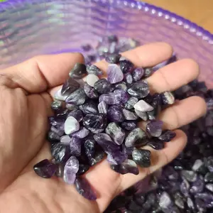BATU AMETHYST TUMBLED CHIPS 7 SD 10MM 100GRAMS