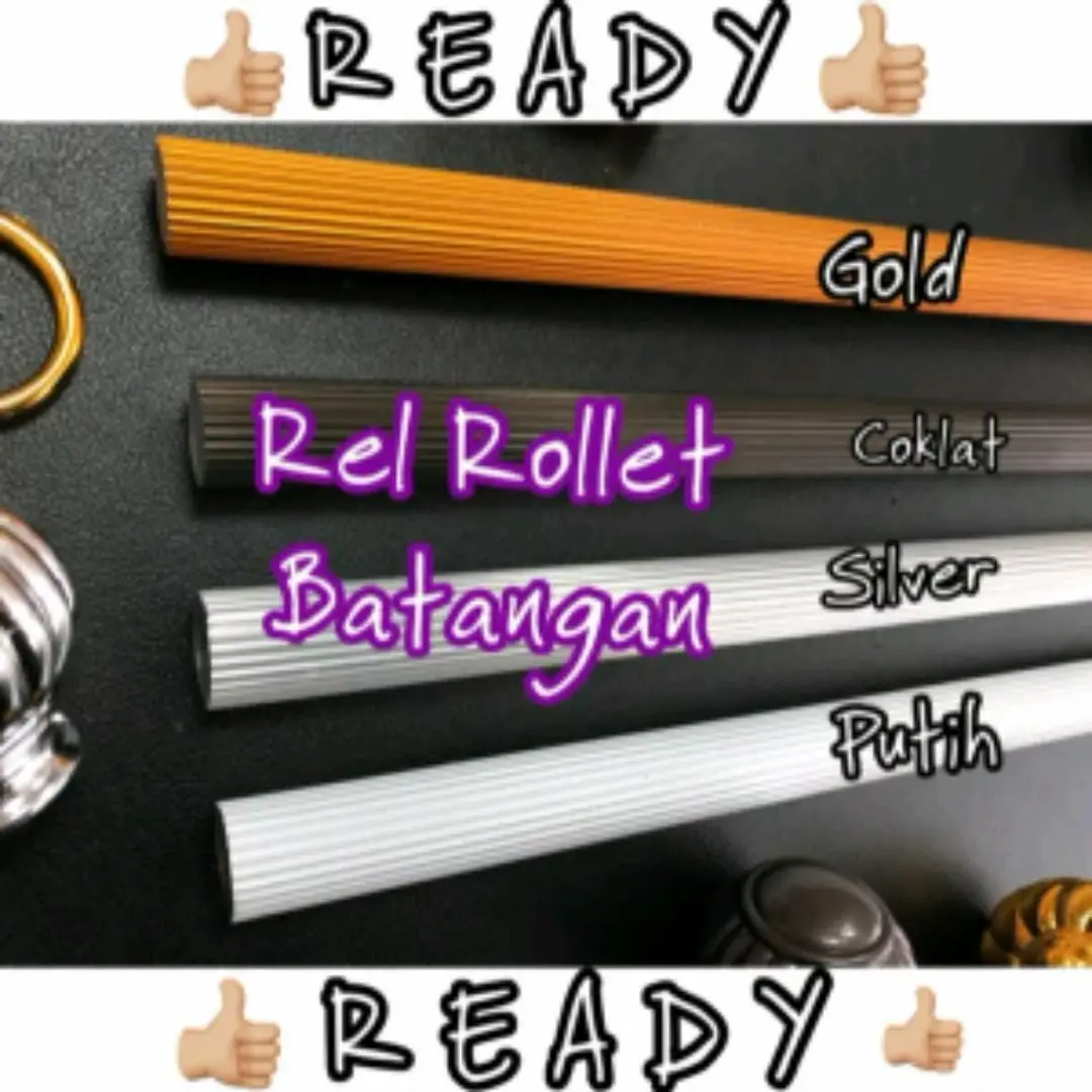ROLLET GORDEN TIANG GORDEN REL KOSONGAN RELL GARIS