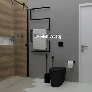 GANTUNGAN HANDUK BESI KAMAR MANDI - UK 45x90