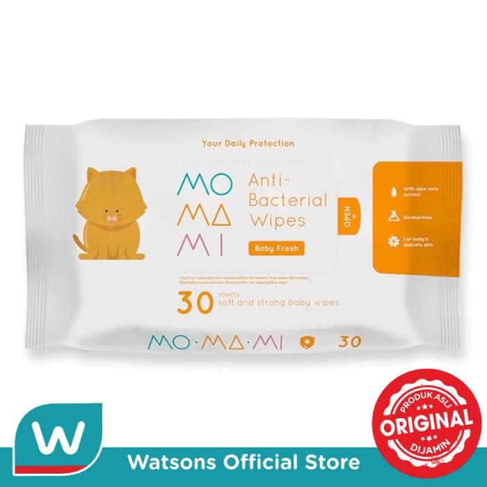 Gambar Momami Anti Bacterial Wipes 30s dari Watsons Indonesia Official Store Kab. Tangerang Tokopedia