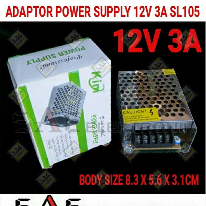 ADAPTOR 12V 3A POWER SUPPLY SWITCHING 12V 3A ADAPTOR LED STRIP CCTV