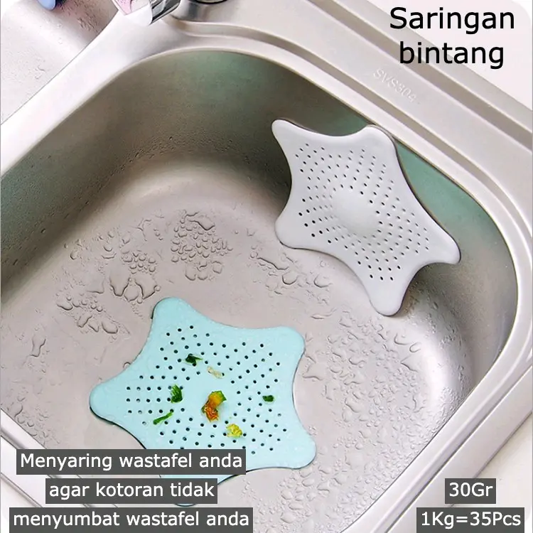 SARINGAN WASTAFEL BENTUK BINTANG PENYARING KOTORAN BAK FILTER AIR 0
