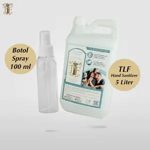 1 TLF Hand Sanitizer 5 liter dan 1 Botol Spray 100 ml Hand Sanitizer