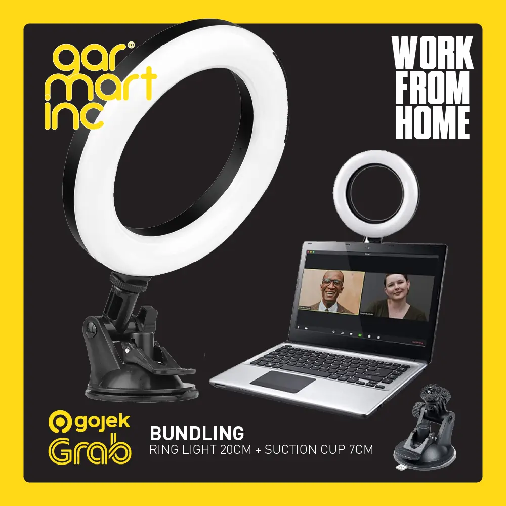 Video Conference Meeting Light Lighting WFH LAMPU KERJA ONLINE 16CM
