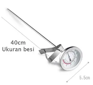 40cm Frying Thermometer Deep Fry Oil Dapur Masak Minyak Air Termometer