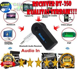 Bluetooth Car Audio Receiver BT-350 Wireless Music Smartphone