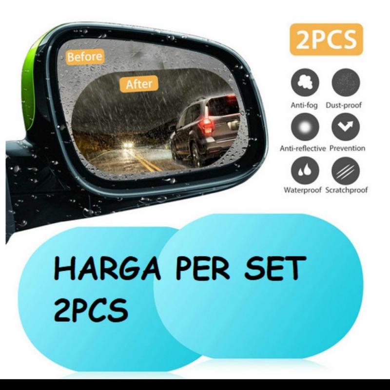 Anti fog film / anti rain / anti hujan pelindung kaca spion mobil 4