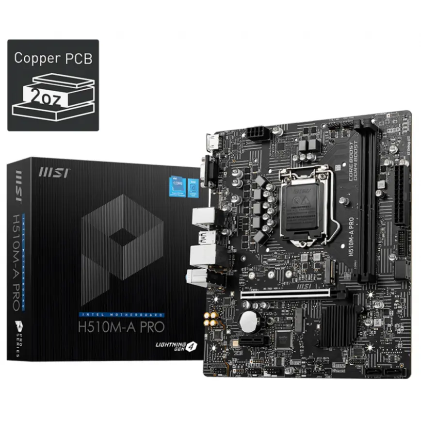 MSI H510M-A PRO INTEL LGA1200 MOTHERBOARD