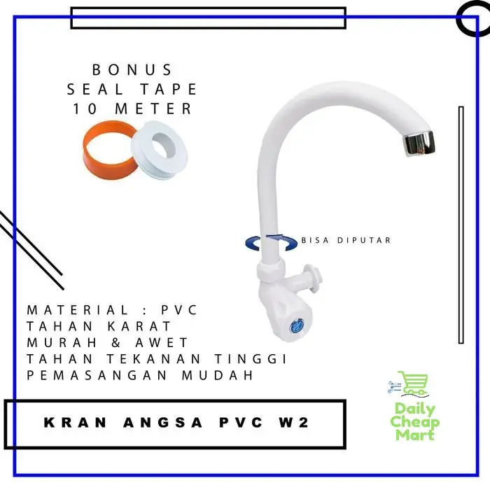 Kran Angsa Plastik Soligen W2 Keran kran Bak cuci piring wastafel
