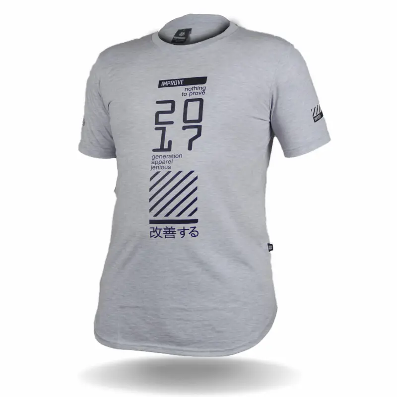 kaos pria distro premium longline brand improve original lengan pendek 0