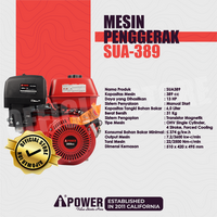 Gambar MESIN PENGGERAK BENSIN SERBA GUNA AIPOWER SUA389 dari Aipower Indonesia Kota Administrasi Jakarta Barat 2 Tokopedia