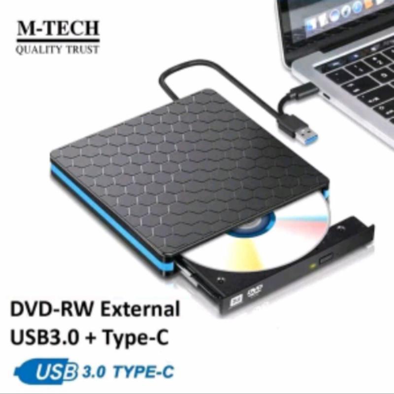 USB 3.1 Type C External CD DVD RW Optical Driver For Laptop PC M-Tech ...