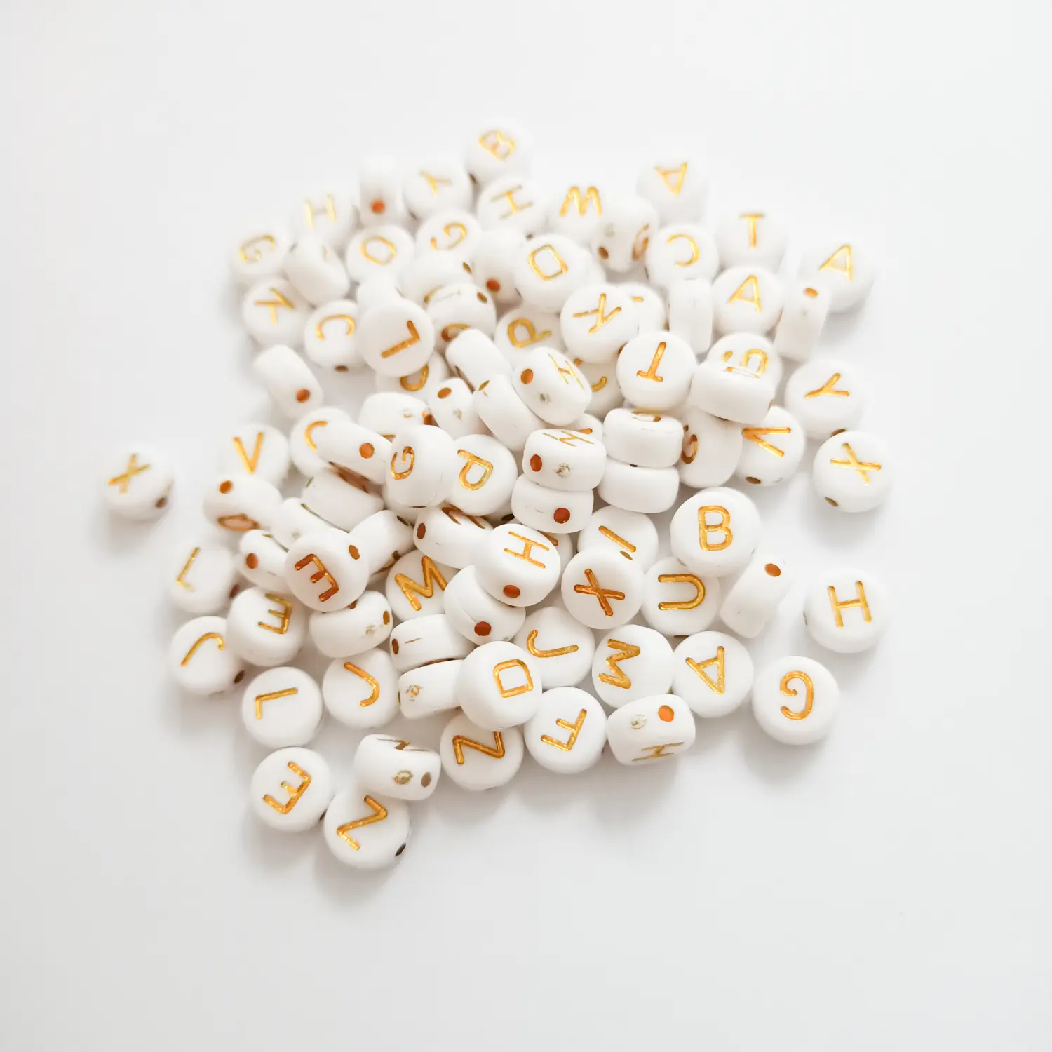 beads mote huruf alphabet per pcs ecer
