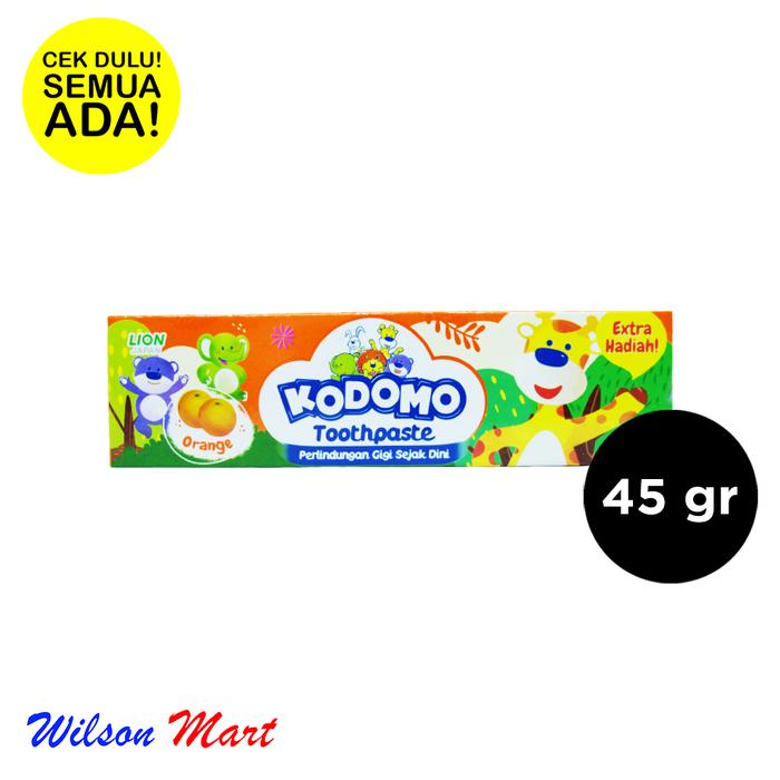 Gambar KODOMO TOOTH PASTE ORANGE 45 GRAM ODOL PASTA GIGI dari Wilson Mart Kota Administrasi Jakarta Barat Tokopedia