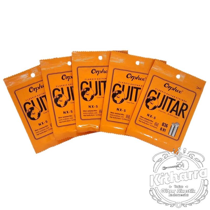 Senar Orphee Satuan Untuk Gitar Klasik Nylon no 1 sd 6 2
