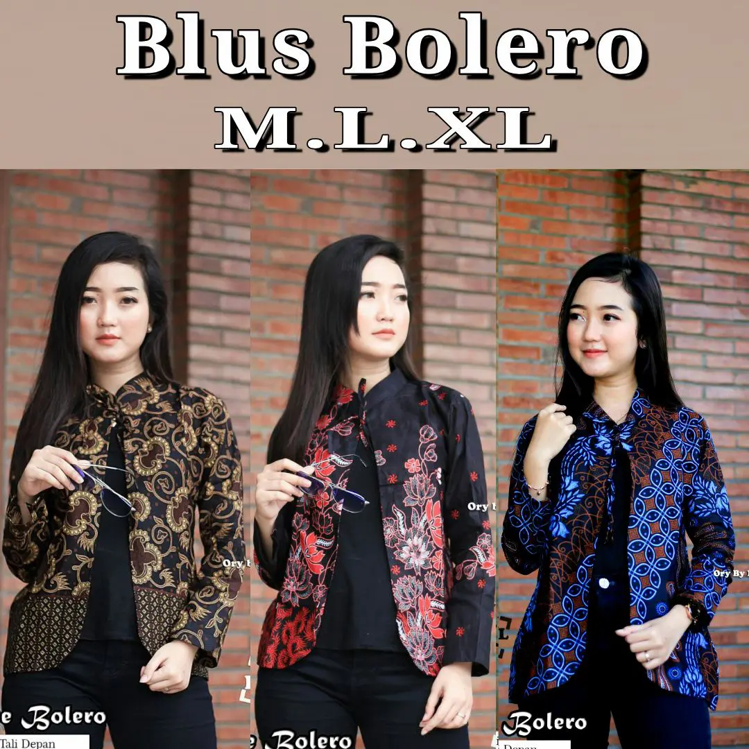 Baju batik wanita blouse bolero modern