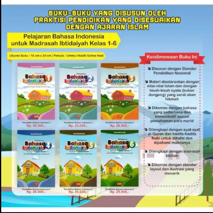 Buku Pelajaran Bahasa Indonesia Kelas 1 2 3 4 5 6 Attuqa SD MI 1