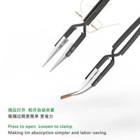 Gambar Pinset tweezer press to open loosen to clamp dari yogyaponsel Kab. Bantul 4 Tokopedia