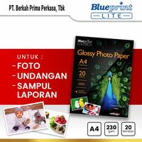 Gambar Kertas Foto Glossy Photo Paper Poto BLUEPRINT Lite A4 - 10R 230 gsm dari Blueprint Indonesia Kota Administrasi Jakarta Utara 1 Tokopedia