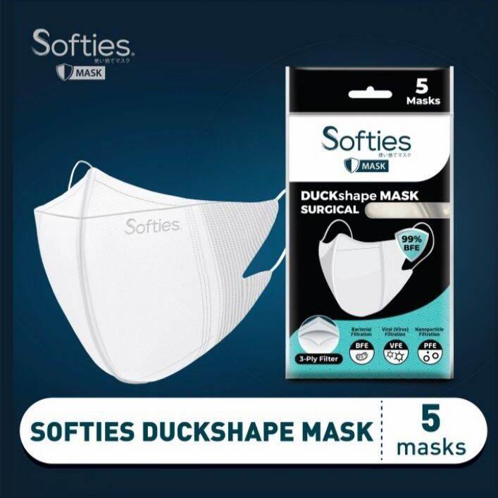 Masker Softies Duckshape Duckbill Sachet isi 5