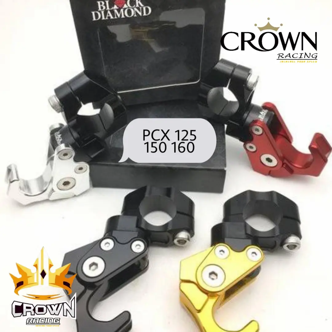 Gantungan Cantelan Barang Lipat Black Diamond CNC PCX 125 150 160