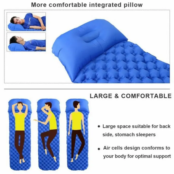 Inflatable Bed Rhombus Sleeping Bag / Kasur Tidur Lipat Matras Angin 2