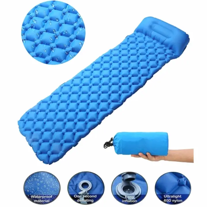 Inflatable Bed Rhombus Sleeping Bag / Kasur Tidur Lipat Matras Angin 0