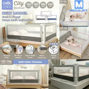 Choc Chick CITY Strong & Tall Bedrail Pengaman Ranjang Kasur Anak Bayi